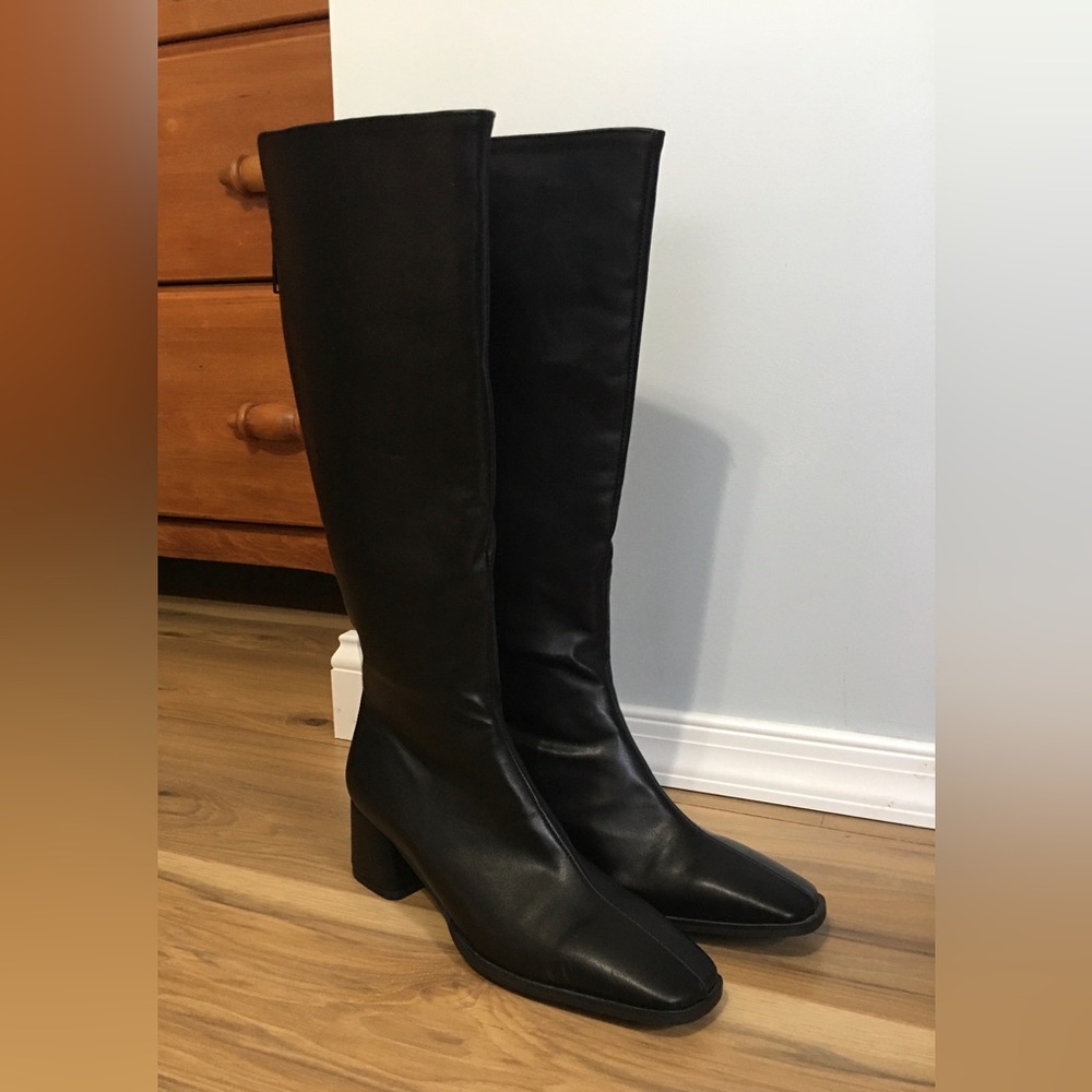 Sappun Tall Faux Leather Boots Size 8.5
